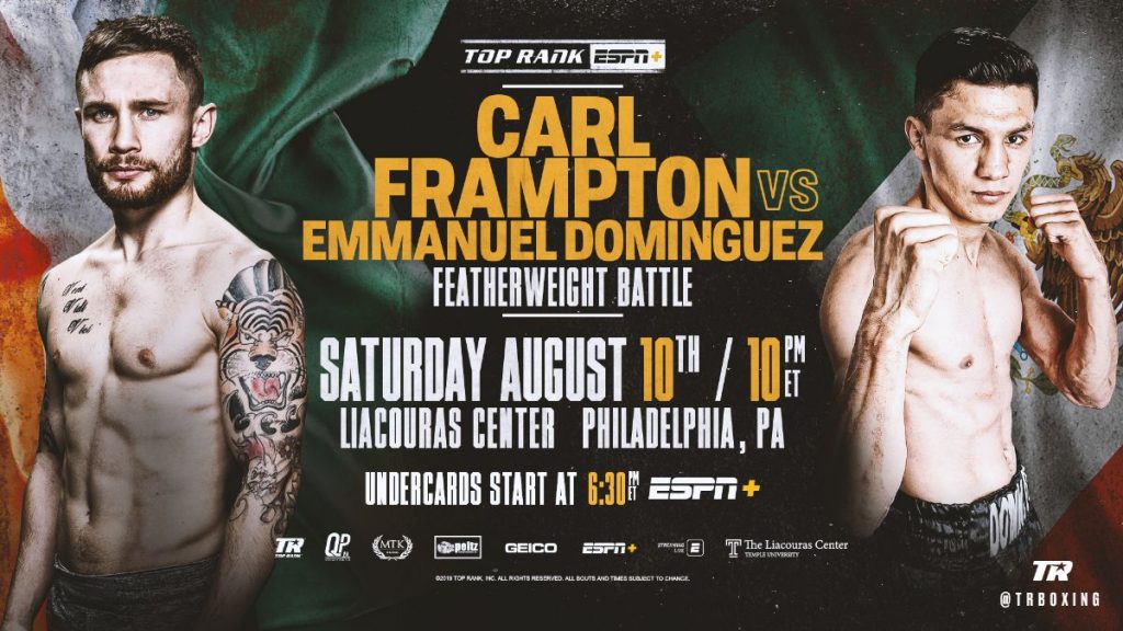 Carl Frampton vs Emmanuel Dominguez Set for August 10 in Philly ...