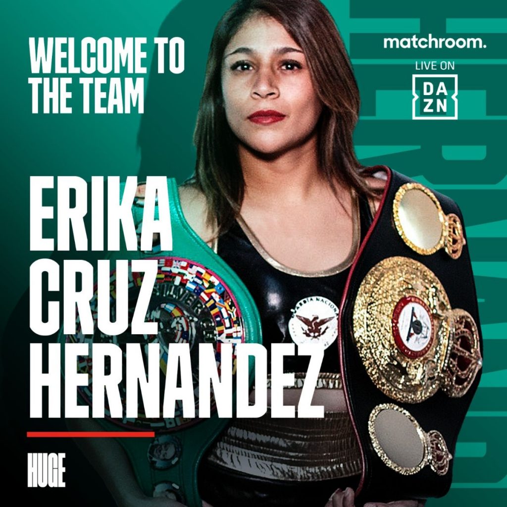 ERIKA CRUZ SIGNS WITH MATCHROOM – Boxing Action 24